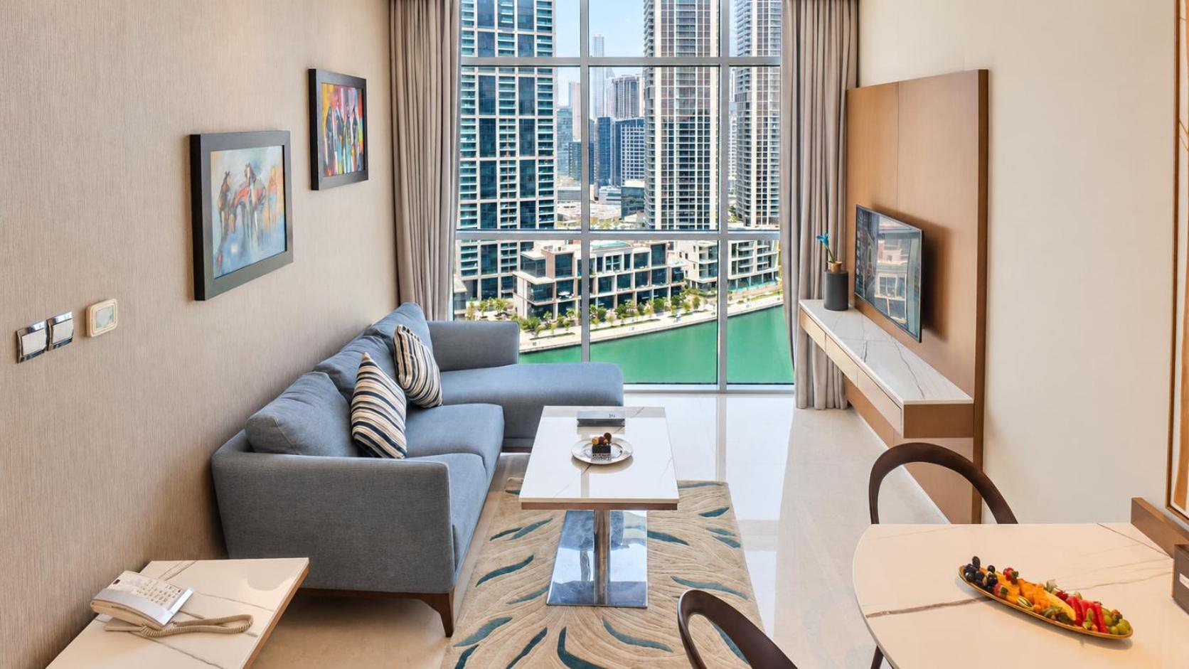 Suite con 1 Camera da Letto - Vista Canale di Dubai e Accesso Gratuito alla Spiaggia Privata dell'Hotel a Palm-Jumeirah